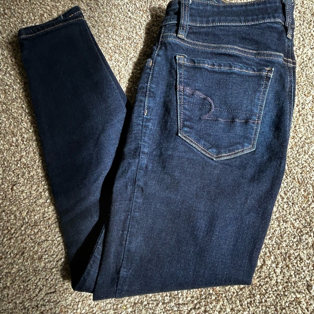 American Eagle Outfitters Blue Skinny Jeans Classic Denim